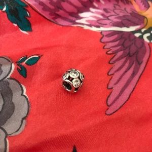 Pandora *Retired* Silver Charm with Crystals